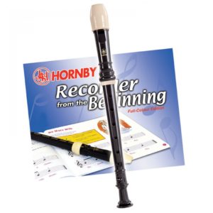 Descant Recorder by Hornby With Case Cleaning Rod & Tutorial Book 